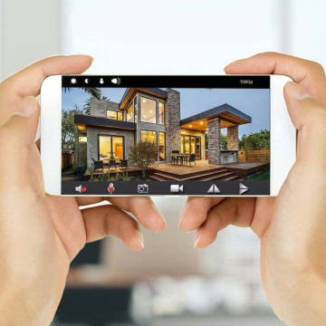 Ver as imagens à distância no telemóvel